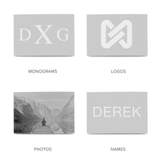 Load image into Gallery viewer, Stainless Steel Rectangle Infinity Engravable Cufflinks
