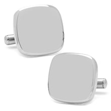 Load image into Gallery viewer, Stainless Steel Soft Square Engravable Cufflinks
