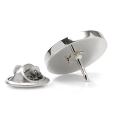 Load image into Gallery viewer, Stainless Steel Engravable Round Infinity Lapel Pin

