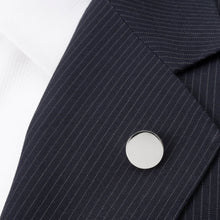 Load image into Gallery viewer, Stainless Steel Engravable Round Infinity Lapel Pin

