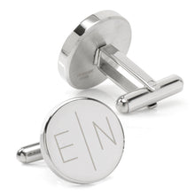 Load image into Gallery viewer, Divided Modern Monogram Engravable Cufflinks
