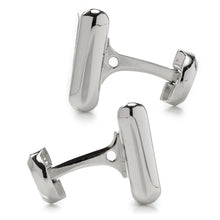 Load image into Gallery viewer, Silver and Sodalite JFK Presidential Cufflinks
