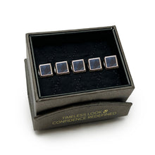 Load image into Gallery viewer, Silver and Sodalite JFK Presidential Studs
