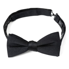 Load image into Gallery viewer, Black Silk Bow Pre-Tie
