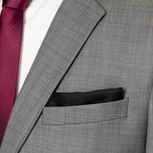 Load image into Gallery viewer, Black Silk Pocket Square
