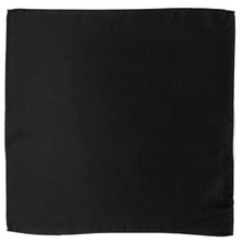 Load image into Gallery viewer, Black Silk Pocket Square
