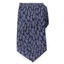 Load image into Gallery viewer, Blue Leaf Men's Tie
