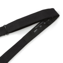 Load image into Gallery viewer, Black Formal Pinstripe Silk Bow Tie

