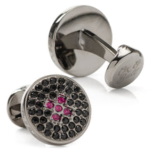 Load image into Gallery viewer, Crystal Button Pave Cufflinks
