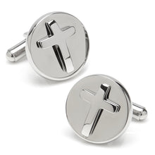 Load image into Gallery viewer, Cross Stainless Steel Cufflinks and Tie Clip Gift Set
