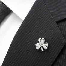 Load image into Gallery viewer, Clover Stainless Steel Lapel Pin
