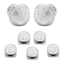 Load image into Gallery viewer, White Pave Crystal 5-Stud Set
