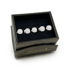 Load image into Gallery viewer, Stainless Steel White Pave Crystal 5-Studs

