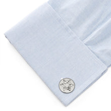 Load image into Gallery viewer, Star of David Stainless Steel Cufflinks
