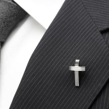 Load image into Gallery viewer, Cross Stainless Steel Lapel Pin
