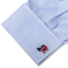 Load image into Gallery viewer, Stainless Steel Democratic Donkey Cufflinks
