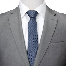 Load image into Gallery viewer, Navy Patterned Men's Tie
