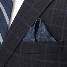 Load image into Gallery viewer, Navy Diamond Pocket Square
