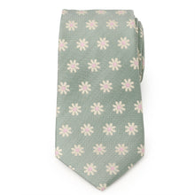 Load image into Gallery viewer, Daisy Soft Green Men's Tie
