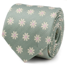 Load image into Gallery viewer, Daisy Soft Green Men's Tie
