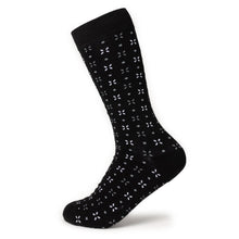 Load image into Gallery viewer, Dot Patterned Black Men's Socks
