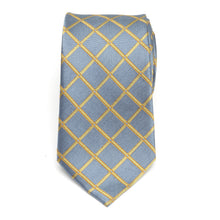 Load image into Gallery viewer, The Edward Tie (Gold Check Men's Tie)
