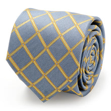 Load image into Gallery viewer, The Edward Tie (Gold Check Men's Tie)
