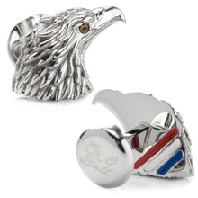 Load image into Gallery viewer, Stainless Steel Eagle Head Cufflinks

