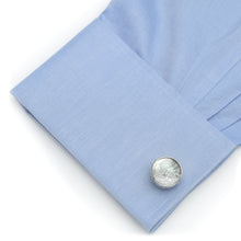 Load image into Gallery viewer, Mother of Pearl Floating Crystals Cufflinks
