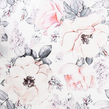 Load image into Gallery viewer, Painted Floral Gray Pocket Square
