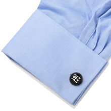 Load image into Gallery viewer, 3D Black Gear Shifter Cufflinks

