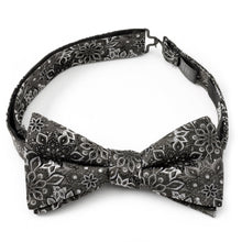 Load image into Gallery viewer, Kaleido Floral Charcoal Men's Bow Tie
