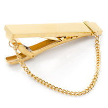 Load image into Gallery viewer, Stainless Steel Gold Chain Tie Clip
