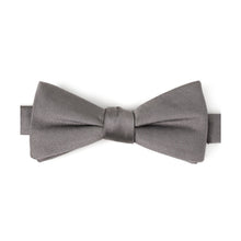 Load image into Gallery viewer, Gray Silk Bow Pre-Tie
