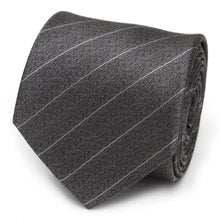 Load image into Gallery viewer, Woven Gray Stripe Men's Tie
