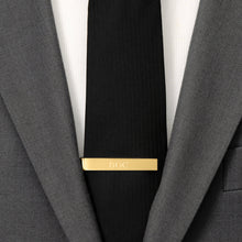 Load image into Gallery viewer, Wedding Party Gold Engravable Tie Bar

