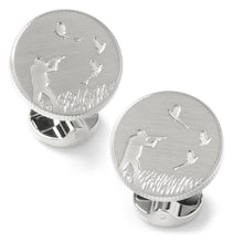 Load image into Gallery viewer, Hunter Silver Cufflinks
