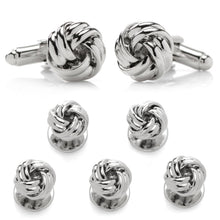 Load image into Gallery viewer, Silver Knot 5-Stud Set
