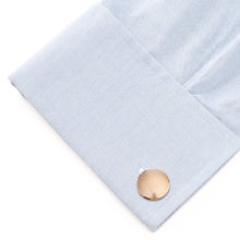 Load image into Gallery viewer, Rose Gold Line Stainless Steel Cufflinks
