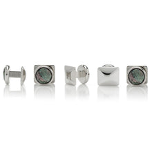 Load image into Gallery viewer, Mosaic Smoke Mother of Pearl 5-Stud Set
