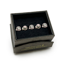 Load image into Gallery viewer, Mosaic Smoke Mother of Pearl 5-Studs
