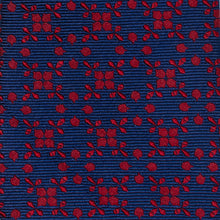 Load image into Gallery viewer, Navy/Red Patterned Men's Tie
