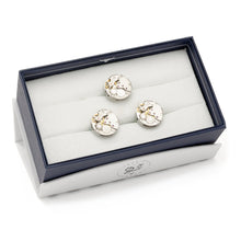 Load image into Gallery viewer, Open Edge Skeleton Watch Movement Cufflinks and Lapel Pin Gift Set
