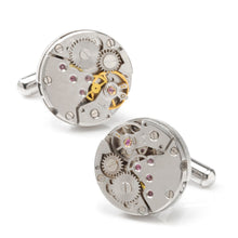 Load image into Gallery viewer, Open Edge Skeleton Watch Movement Cufflinks
