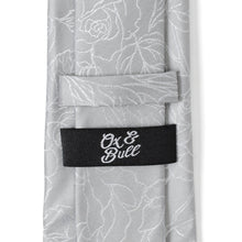 Load image into Gallery viewer, Floral Gray Men's Tie
