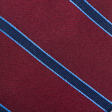 Load image into Gallery viewer, The Phillip Tie (Burgundy Stripe Men's Tie)
