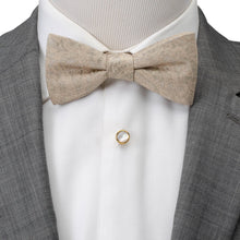 Load image into Gallery viewer, Tan Paisley Men's Bow Tie

