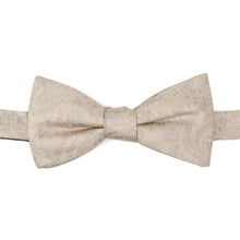 Load image into Gallery viewer, Tan Paisley Men's Bow Tie
