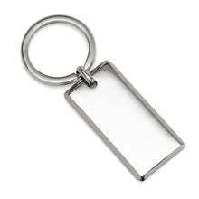 Load image into Gallery viewer, Rectangle Engravable Stainless Steel Key Chain
