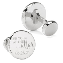 Load image into Gallery viewer, See You at the Altar Custom Photo Cufflinks
